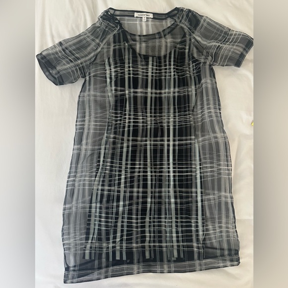 TWO IN ONE Plaid Mini Dress - Picture 2 of 8